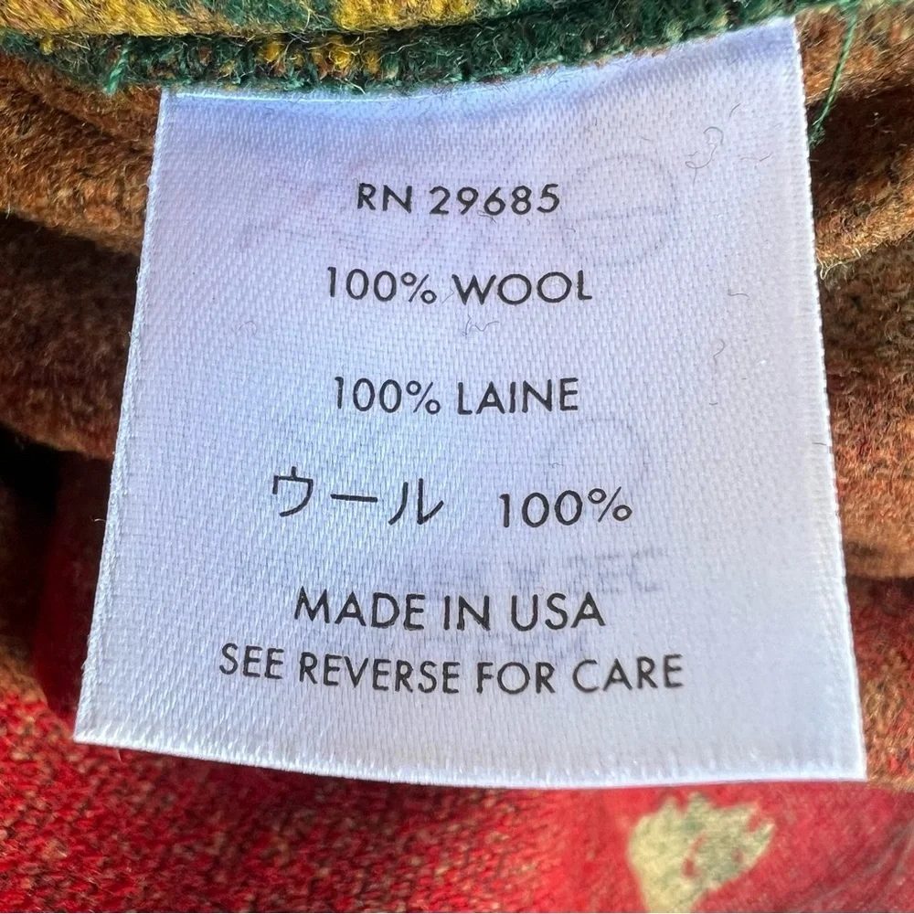 Pendleton Moose Lodge Cabin 100% Wool Reversible Duvet Cover Canoes Fish Leaves